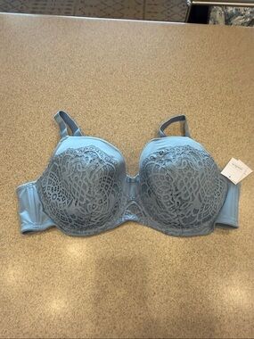 NWT Auden Light Blue Lace Underwire Bra - Women Intimates 46DD